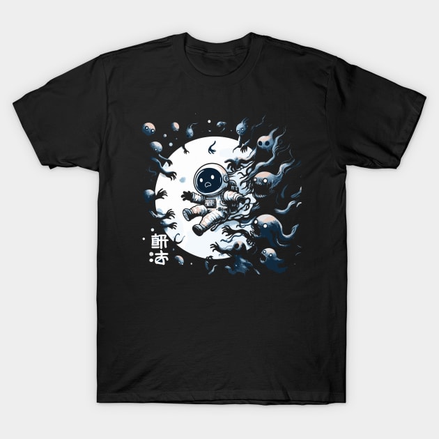 Astronaut character - escape from space T-Shirt by Evgmerk